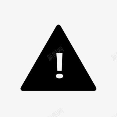地震警告图标危险注意警告图标