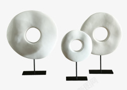 北欧家居陶瓷O型圆环装饰摆件素材