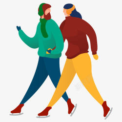 扁平化卡通商务办公人物数据图banner海报H5动素材