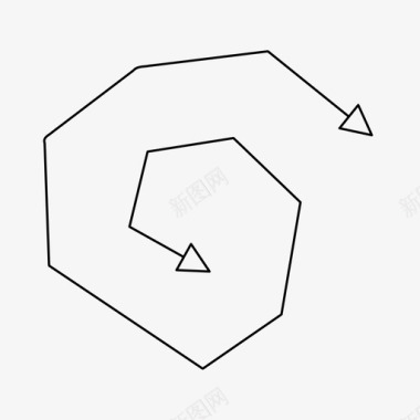 迷宫插画迷宫箭头方向图标