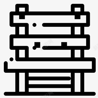 候车椅子房间车站图标