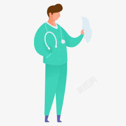 扁平化卡通商务办公人物数据图banner海报H5动素材