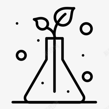 树木免扣科学埃伦迈耶烧瓶树木图标