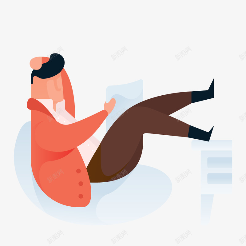 扁平化卡通商务办公人物数据图banner海报H5动png免抠素材_88icon https://88icon.com 扁平化 卡通 商务办公 人物 数据 海报