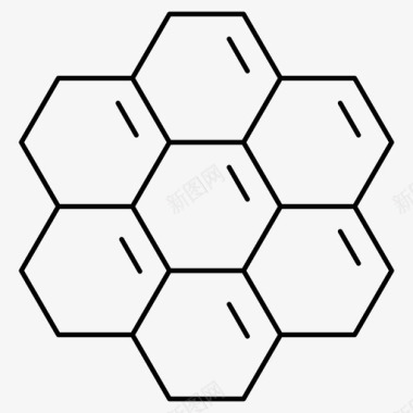 蜂蜜蜂蜜五边形形状图标