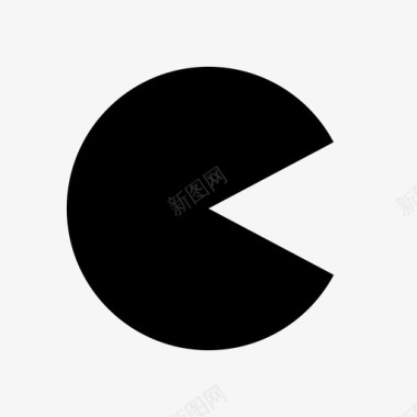 吃豆人圆几何图标