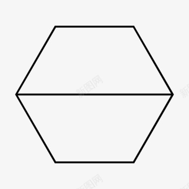 几何素描六边形几何图形图标