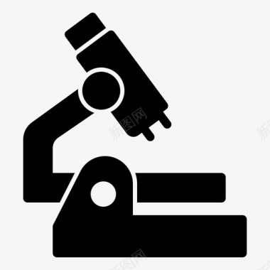 移门雕刻显微镜化学实验室图标