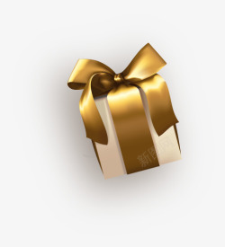 礼物礼盒金色圣诞节新年装饰图素材