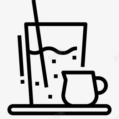 冰镇冷饮冰镇咖啡饮料图标