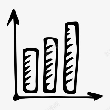 图表条形图涂鸦图标