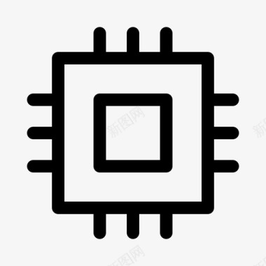 芯片电池电子图标