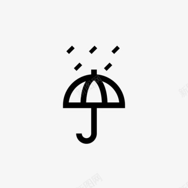 雨雨冷伞图标