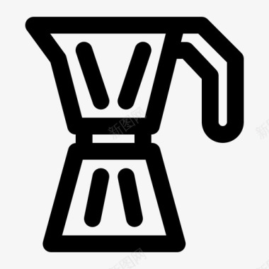 花果茶壶莫卡壶咖啡咖啡店图标