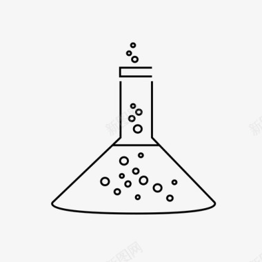 化学研究试管试管锥形瓶实验图标