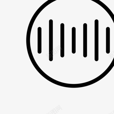 橘色声波id标识安全图标