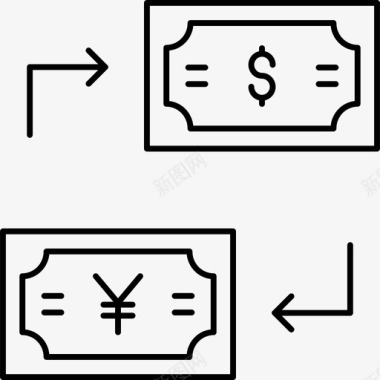 额度美元外汇金融图标