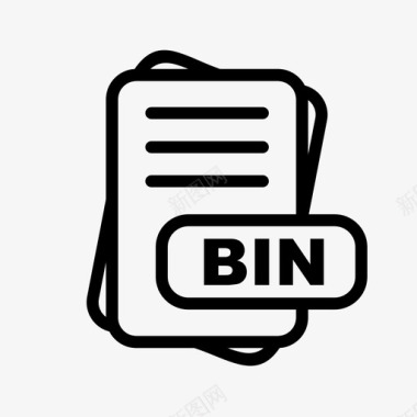 bin文件扩展名文件格式文件类型集合图标包图标