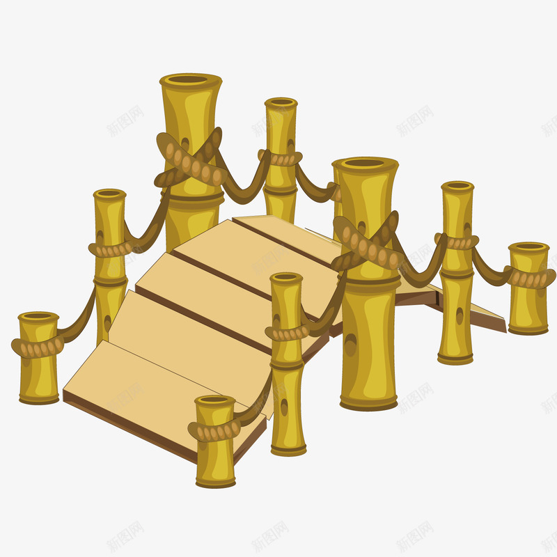 卡通木桥png免抠素材_88icon https://88icon.com 卡通 木桥