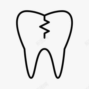 牙龈和牙齿龋齿医学牙齿图标