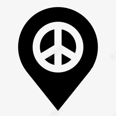 和平的地方和平的标志和平的象征图标