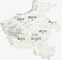 河南省地形地图河南省谷歌地形地图素材