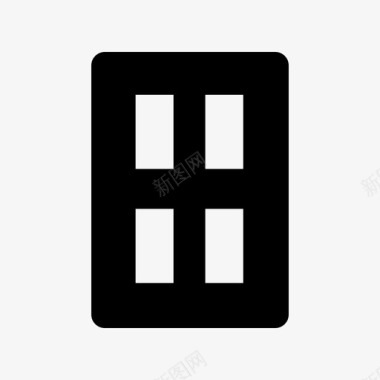大院门门内部字形图标图标