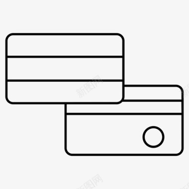 银行卡矢量素材信用卡银行卡借记卡图标