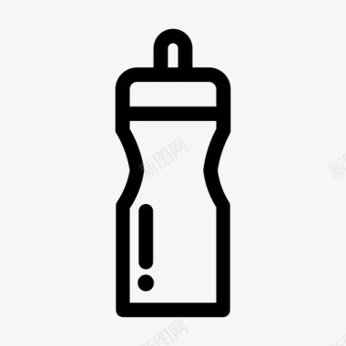 水瓶背景饮料图标
