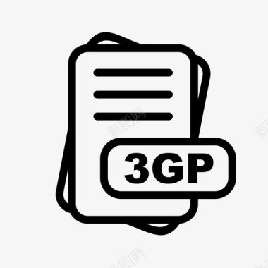 文件格式pdf3gp文件扩展名文件格式文件类型集合图标包图标