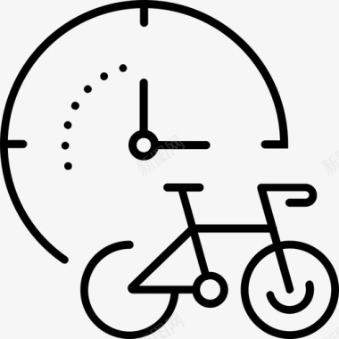 共享单车单车时间图标
