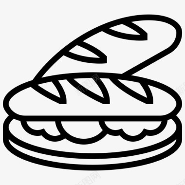 法式长棍面包早餐法式糕点面包师2图标