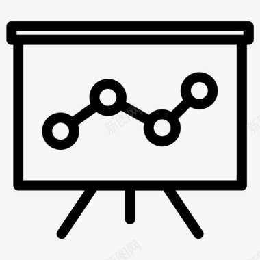 演示图黑板商务图标
