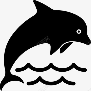 海豚海豚动物图标