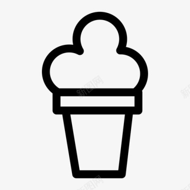 冰激凌美味甜蜜图标