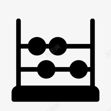 算盘矢量图算盘婴儿计算器图标