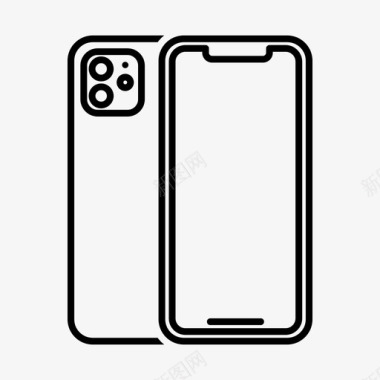 icon智能穿戴iphone11摄像头手机图标