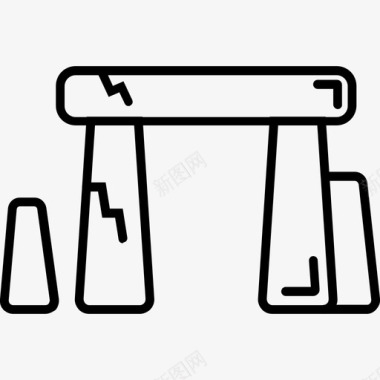 巨石像巨石阵英国伦敦地标图标