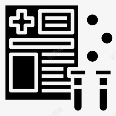 医疗肾脏科学报告血液分析献血图标