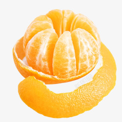 橘子剥皮素材