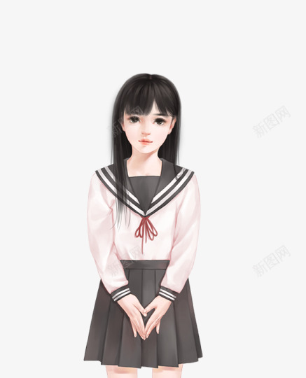 少女初中生png免抠素材_88icon https://88icon.com 少女 初中生