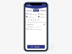 不同城市行程比价设计素材