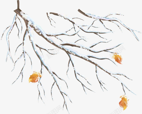 qianku雪天的树枝图标