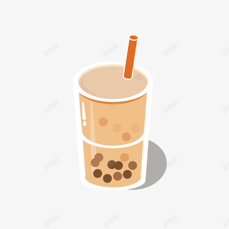 插画餐饮类奶茶png免抠素材_88icon https://88icon.com 插画 餐饮 奶茶