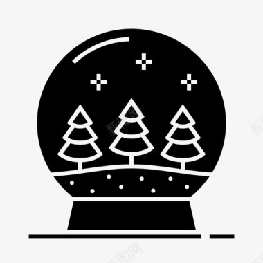 雪球圣诞雪穹图标