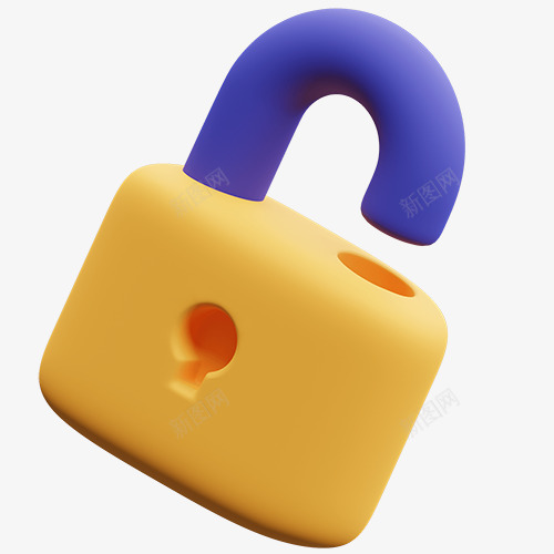 锁安全3D卡通图标图png免抠素材_88icon https://88icon.com 安全 卡通 图标 标图