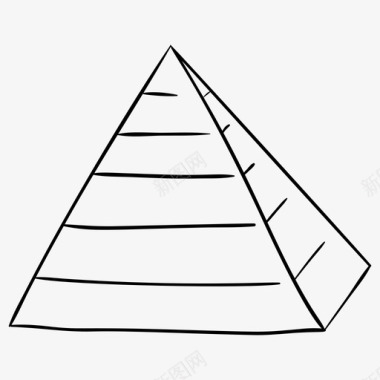 金字塔抽象金字塔图表金字塔图标