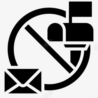垃圾邮件垃圾邮件阻止邮件图标
