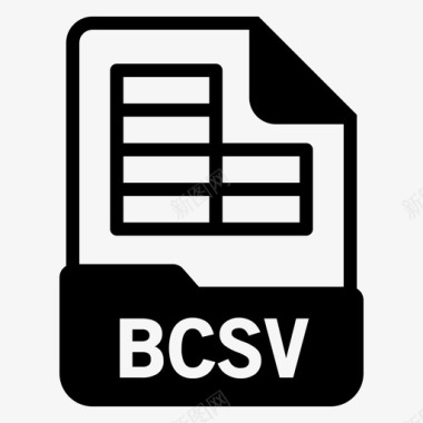 采购单表格bcsv文档扩展名图标