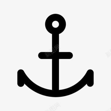 水手冲浪板锚界面水手图标